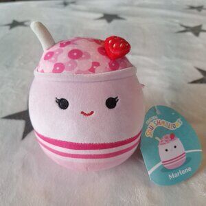 Squishmallow Food Marlene the Strawberry Cereal Scented 5‎ Inch Soft Plush Pink